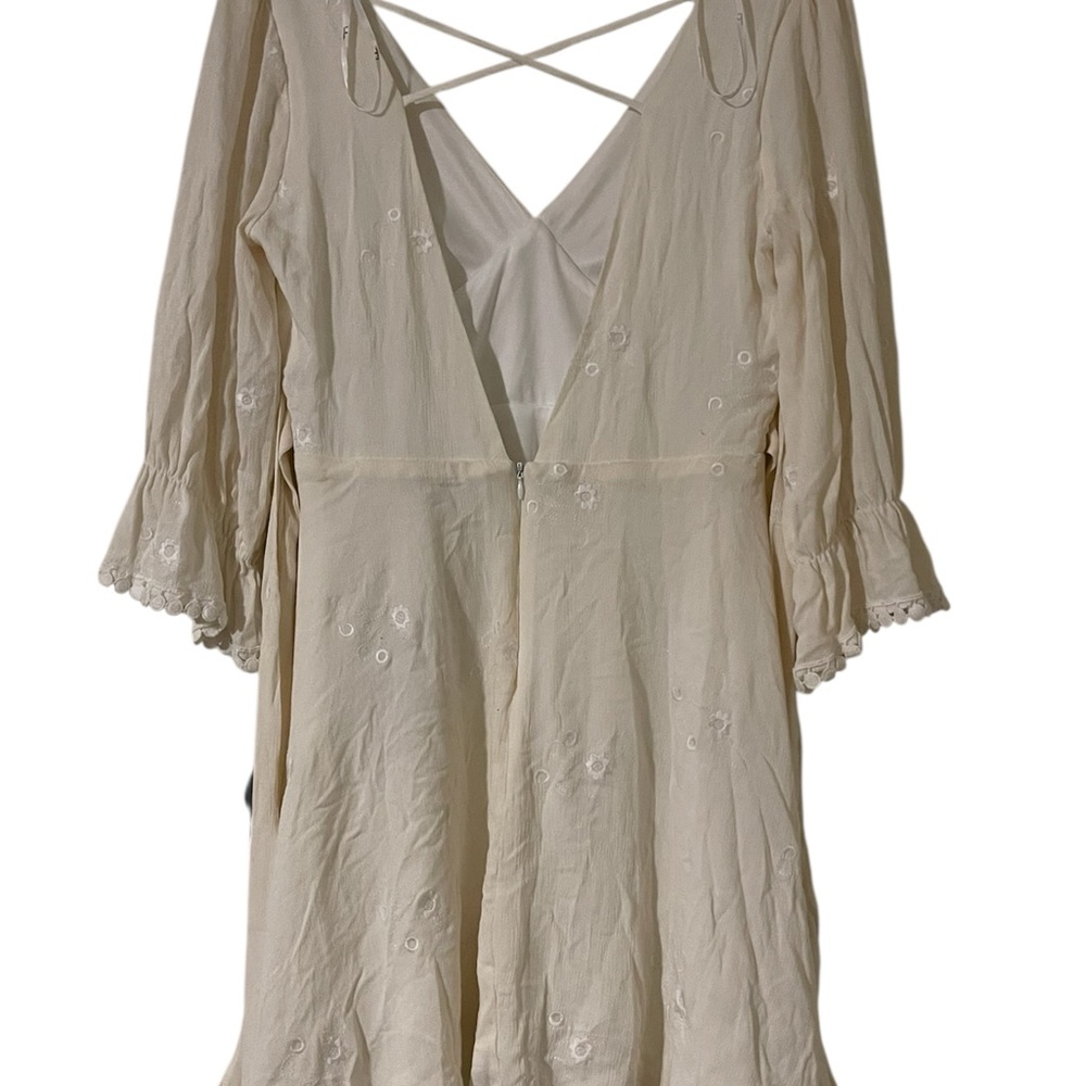 Lulu's Cream Mini Dress